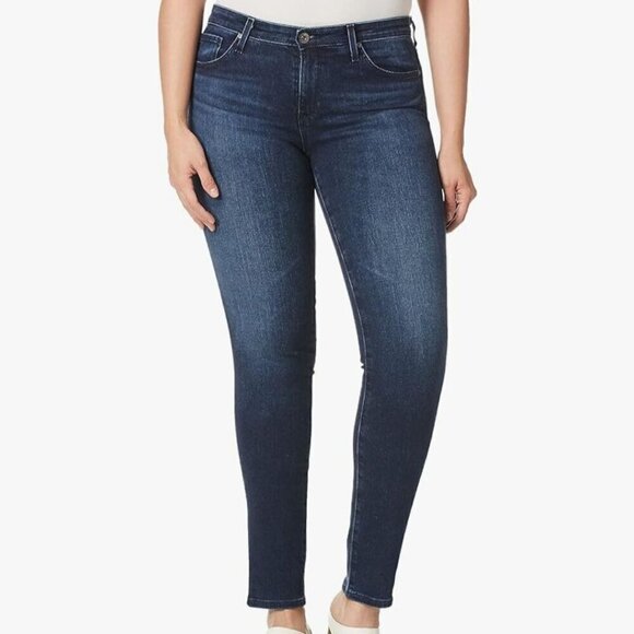 AG Adriano Goldschmied Prima Mid Rise Cigarette Leg Skinny Jeans Size 32R - Picture 1 of 8